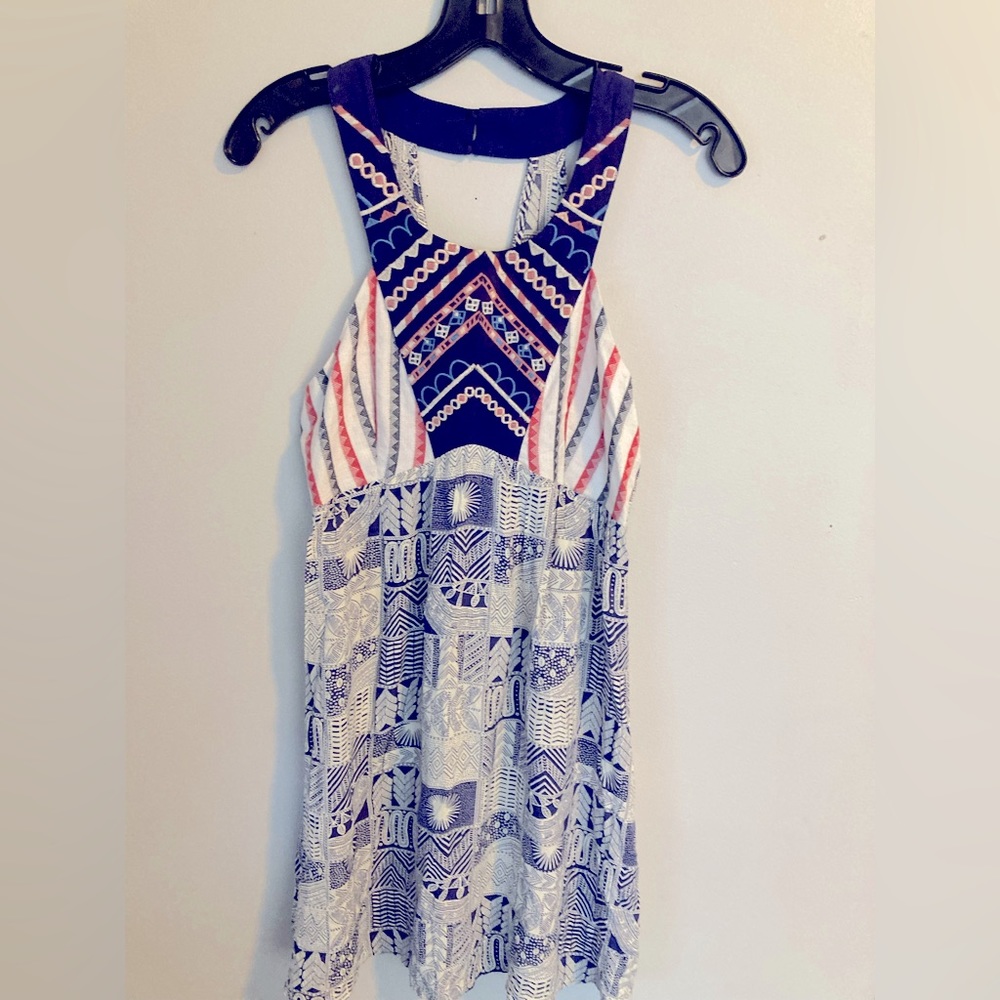 Anthropologie sundress flying tomato Aztec boho dress s small